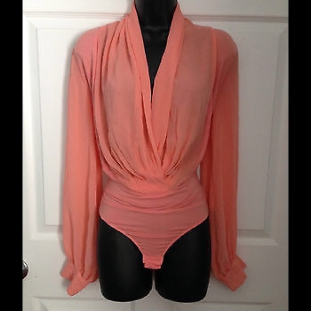 Peach bodysuit